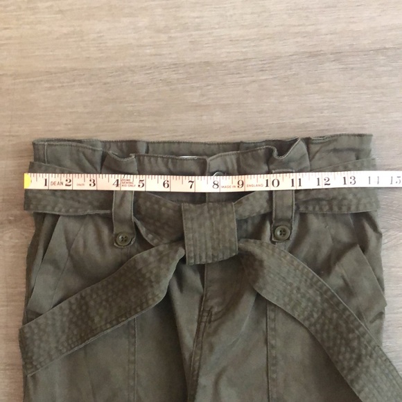 TopShop khaki “paper bag waist” pants - Picture 8 of 11